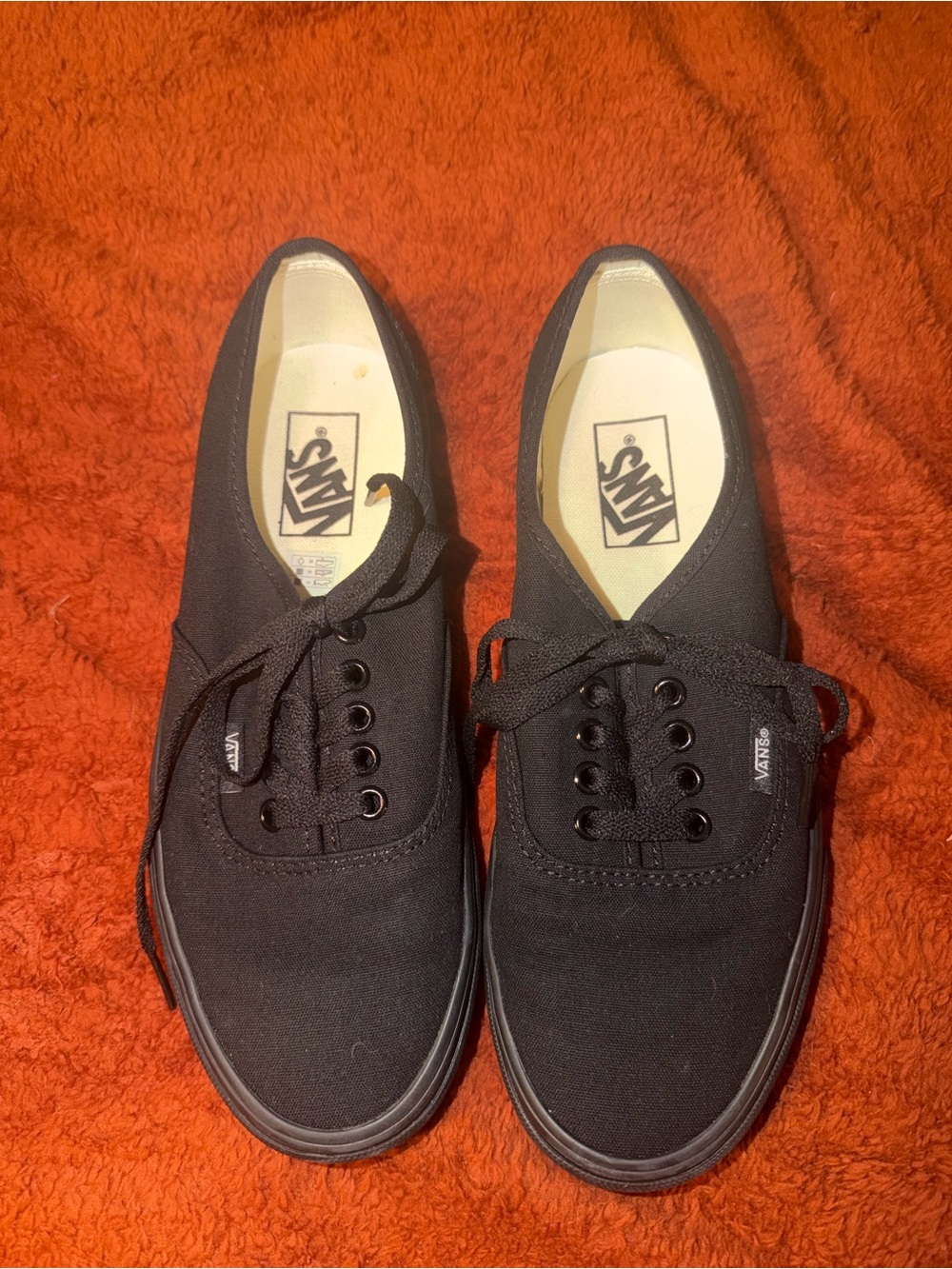 Vans Black Canvas Low-Top Sneakers
